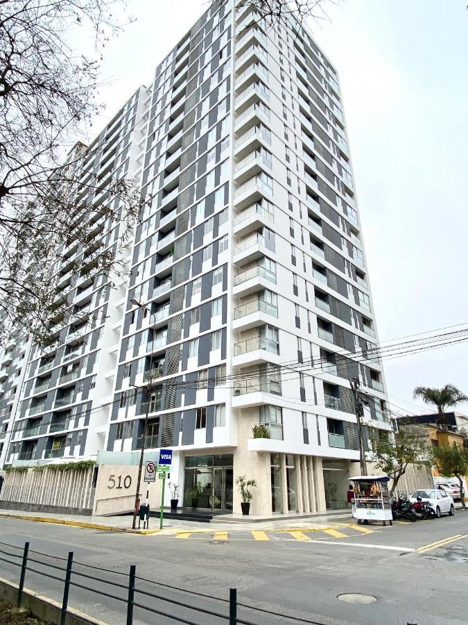 Hermoso Apartamento Con Piscina Miraflores- Canvas Lima Exterior foto